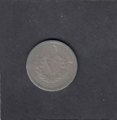 Beschrijving: 5 Cent LIBERTY